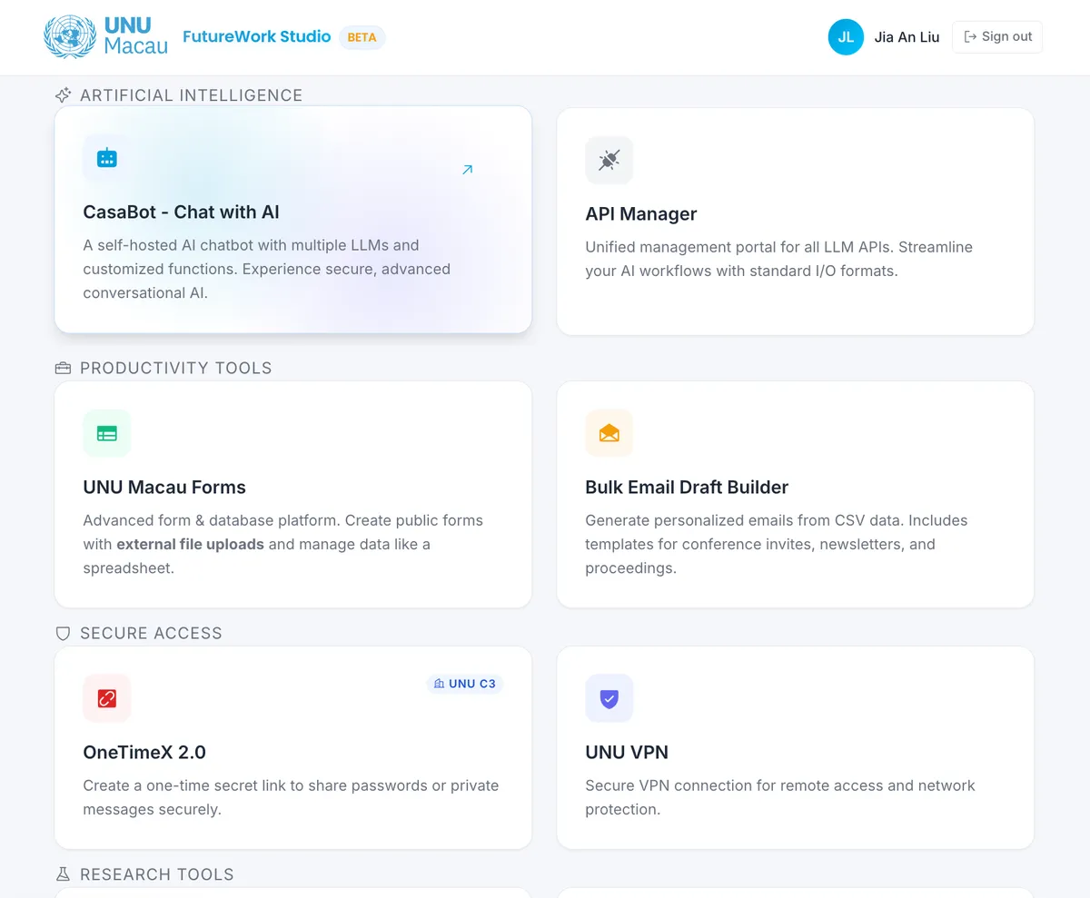 Institutional AI Platform